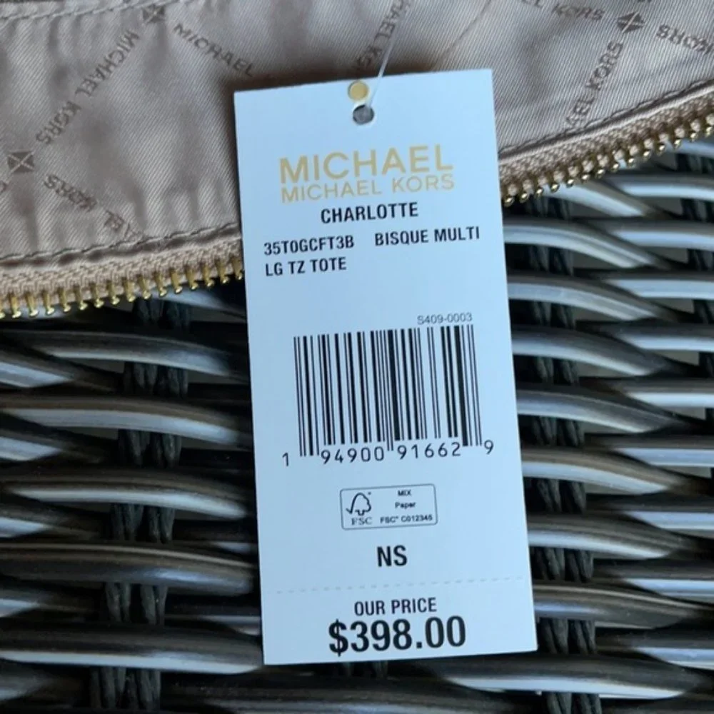 Michael Kors Charlotte Large Top Zip Tote - Picture 13 of 16